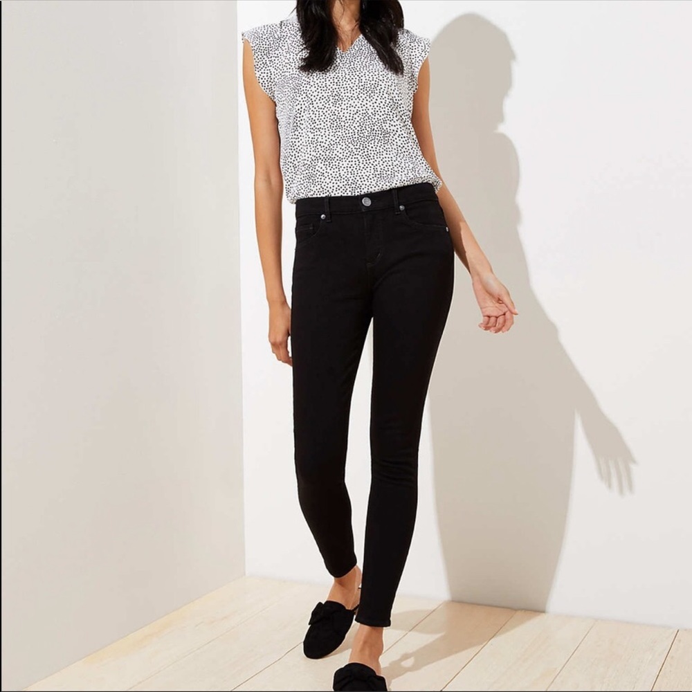 LOFT Black Jeans NWOT